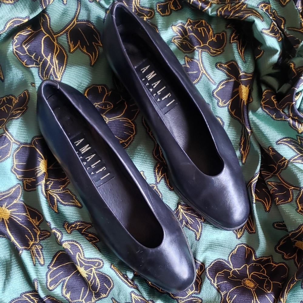 Vintage Italian leather shoes by Amalfi